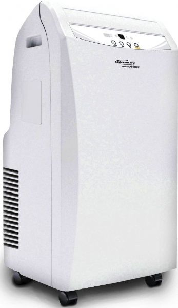 Soleus Air KY-120E1 Evaporative Portable Air Conditioner, 12000 BTU, 1465 W Watts, 115 volts Voltage , Boasts a highly convenient timer that can be set for up to 24 hours, Comes with a built-in dehumidifier that removes and evaporates moisture for added comfort, Features a portable design with caster wheels that's incredibly easy to move where you need it most, 17.62