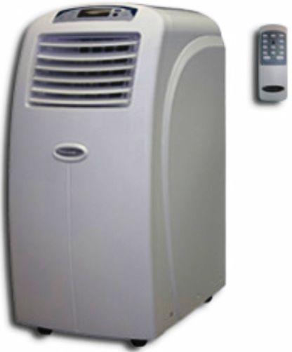 Soleus Air KY-34 Portable Air Conditioner with Dehumidifier, Heater & Fan, 12,000 BTU, 65/63 pint dehumidifier 12,200 BTU heater, and 3-speed fan, Fully Adjustable Thermostat & 24-Hr Timer, 3 Speed Fan with Oscillation - Auto swing louvers provide a greater cooling or heating area, 1,340 W  Cooling Watts, 1,090 W Heating Watts, 280 CFM Air Flow Volume, 115 V/60 HZ  Power Source (KY 34 KY34)