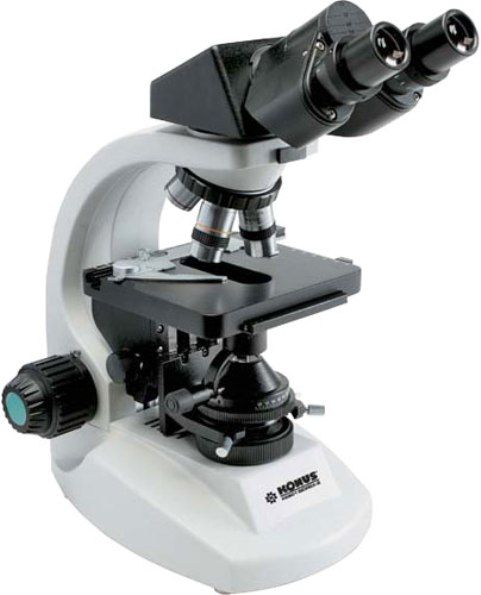 Konus 5601 model Biorex 2 Biological Binocular 1000x Microscope, High-quality hard coated optics, 45 Angled binocular viewing with 360 revolving base, Achromatic 4x, 10x, 40x, & 100x objectives, 10x-power, 18mm field diameter eyepieces, Large - 132mm x 140mm mechanical stage with geared low position coaxial control, Dual coarse/fine movement focusing, 20W Halogen illumination with brightness adjustment (KONUS5601 KONUS-5601 KONUS 5601 Biorex2 Biorex-2 Biorex 2)
