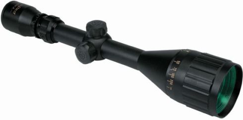 Konus 7256 Zoom Rifle Scope with sunshade, 30/30 Reticle, 1/4 MOA at 100 yds Adj Size, 3-12x Magnification, 50mm Objective, 31.4-7.8ft at 100yds Field of View, 3