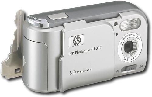 HP Hewlett Packard L2051A#ABA Photosmart E317 Digital Camera 5.0 Megapixels, 4x digital zoom, 16 MB internal flash memory (L2051AABA L2051A ABA L2051A-ABA HP-E317 HPE317)