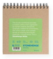 Stonehenge L21-SPR250WH77 Versatile Artist Journal White 7" x 7"; Machine-made in the USA of 100% cotton, neutral pH; The rigid, natural and unfinished 70pt; covers invite the personalization by the artist, while the durable, black, double wire-o spiral allow both covers to fold back for easy balancing, grasping, and to lie perfectly flat; UPC 645248434424 (STONEHENGEL21SPR250WH77 STONEHENGE-L21SPR250WH77 STONEHENGE-L21-SPR250WH77 STONEHENGE/L21/SPR250WH77 L21SPR250WH77 ARTWORK) 
