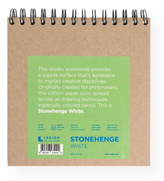 Stonehenge L21-SPR250WH77 Versatile Artist Journal White 7