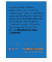 Stonehenge L21-SQC140WH1014 Aqua 10" x 14" Cold Press Watercolor Block; Stonehenge Aqua is finely crafted and affordable; Wet-on-wet or wet-on-dry, it has a wonderful crispness that anchors beautiful work across every task and technique; Excellent for blending, lifting, and masking; Bright colors dry bright; Paper dries flat; 140 lb; UPC 645248440722 (STONEHENGEL21SQC140WH1014 STONEHENGE-L21SQC140WH1014 AQUA-L21-SQC140WH1014 STONEHENGE-L21SQC140WH1014 L21SQC140WH1014 WATERCOLOR PAINTING) 