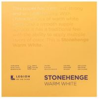 Stonehenge L21-STP250WW88 Stonehenge Warm White Pads; Stonehenge is an affordable paper that offers archival qualities at a machine-made price; Made in the USA from buffered, acid-free 100% cotton, this versatile paper has a smooth, flawless vellum surface with a slight tooth and a fine, even grain; UPC 645248440685 (STONEHENGEL21STP250WW88 STONEHENGE-L21STP250WW88 STONEHENGE-L21-STP250WW88 STONEHENGE/L21/STP250WW88 L21STP250WW88 ARTWORK) 