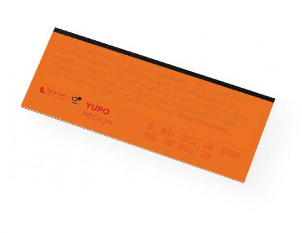YUPO L21-YUP197WH615 74 lb White Synthetic Mixed Media Paper Pad 6