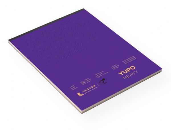 YUPO L21-YUP389WH912 144 lb White Synthetic Mixed Media Paper Pad 9