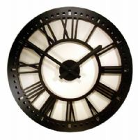 River City Clocks L26-140 40" Tower Clock, Black chapter ring with White background (L26140 L26 140) 