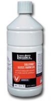 Liquitex L6032 Soluvar, Gloss Archival Removable Varnish 32 oz; Low viscosity, very fluid; Apply as a final varnish over dry acrylic or dry oil paint; Increases the depth and intensity of color; Permanent, removable, final varnish for acrylic and oil paintings that protects painting surface and allows for removal of surface dirt, without damaging painting underneath; UPC 094376926163 (LIQUITEXL6032 LIQUITEX L6032 L 6032 L-6032) 