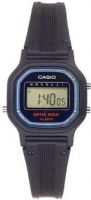 Casio LA11WB-1 Women's Digital Watch, Mineral Dial window material type, Fold-over-clasp-with-hidden-push-button Clasp, Resin Case material, Black Dial color, Resin Bezel material, Stationary Bezel Function (LA11WB-1 LA11WB1 LA11WB 1 LA11WB) 