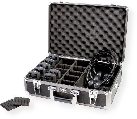 Listen Technologies LA-320 Configurable Carrying Case; With adjustable interior partitions for full customization, the LA-320 Configurable Carrying Case lets you create exactly the case you need for storing and transporting receivers, transmitters, and more; UPC  LISTENTECHNLOGIESLA320 (LA320 LA-320 LA32-0 LA3-20 LISTENTECH320 LISTENTECH-LA320)