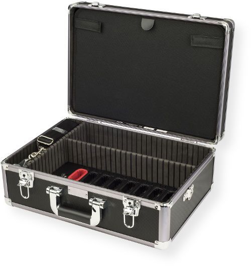 Listen Technologies LA-481-01 Docking Station Case 16; The LA-481 docking station case from Listen Technologies offers the charging, storage, and programming capabilities of the LA-480 with the added convenience and portability of a secure carrying case; UPC LISTENTECHNLOGIESLA48101 (LA48101 LA-481-01 LA4810-1 LA-48101 LA4-8101 LISTENTECH-LA48101)