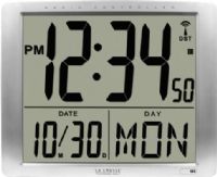 La Crosse Technology 515-1316 Atomic Digital Clock with Large 7" Time Display, Large 3 ¼-inch calendar - Month, Date, Day, 12/24-hour time selectable, Atomic Time and Date with manual set option, Four Time Zones: Eastern, Central, Mountain, & Pacific, Daylight Saving automatically updates - On/Off option, UPC 757456986814 (5151316 515-1316 515 1316 LACROSSETECHNOLOGY515-1316 LACROSSETECHNOLOGY5151316) 
