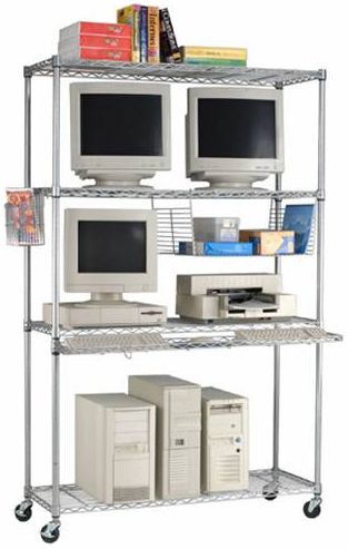 OFM LAN4818 Heavy Duty Computer LAN Shelf Unit 48