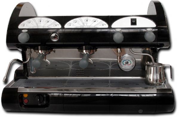La Pavoni BAR-STAR 2V-B Commercial Espresso Cappuccino Machine, 2-Group, Black; Electronic programmable dosing espresso machine with digital control pad and microprocessor; Four cup size selections including continuous brewing and an instant-stop button; Hot water jet is controlled by a push-button with automatic release; UPC 725182900107 (LA PAVONI BAR-STAR 2V-B LAPAVONIBARSTAR2VB BARSTAR2VB EUROPEAN GIFT COMMERCIAL RESTAURANT ESPRESSO CAPPUCCINO)