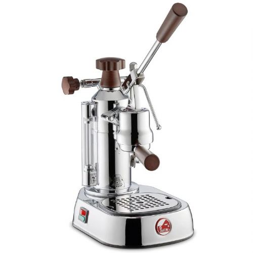 La Pavoni EPW-8 Europiccola Chrome with Wood 8 Cup Espresso Machine; Makes one or two cups at a time; 20oz. boiler capacity; Dual frothing attachments; Piston operated; Internal thermostat to control pressure; Internal re-set switch in case of overheating; Demonstration video on-line; ETL certified. Volt 110, Watts 1000; Optional bottomless portafilter available; UPC: 725182003860 (LAPAVONIEPW8 LA PAVONI EPW-8 COFFEE MACHINE) 