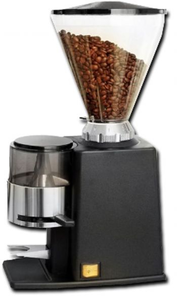 La Pavoni PA-JRD Junior Semi-Commercial Coffee Grinder With Side Doser, Black, Heavy Duty 1/4hp Motor, Fits Up To 58mm Diameter Portafilters, 2 Hoppers, Multiple Grind Settings, 12