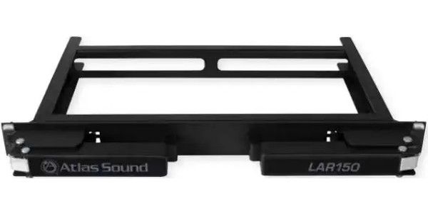Atlas Sound LAR150 Load-A-Rack Installation Tool; Black; Patent pending installation tool developed by the Atlas Sound engineering team and designed to facilitate the loading and unloading of electronic components and accessories into Atlas Sound standard equipment racks; CRS Construction; Supports up to 150 lbs; UPC 612079190232 (LAR.150 LAR150 ATLASLAR150 ATLAS-LAR150 TOOL-LAR150 LAR150TOOL)