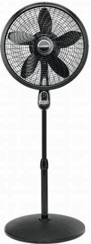 Lasko 1843 Cyclone Pedestal Fan, Black, Multi-function remote control, Powerfully cools the largest home spaces, Swirling Cyclone performance grill, Easy-to-use timer, Oscillation and adjustable tilt-back to direct air where needed, Three quiet energy-efficient speeds, Fully adjustable height for added versatility, UPC 046013436764 (LASKO1827 LASKO-1827)