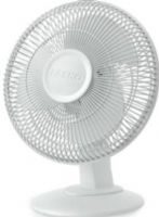 Lasko 2012 Table Fan, White, Three quiet speeds, Wide-area oscillation, Tilt-back feature, Easy-grip rotary control, Rear carry handle, Simple “no tool” assembly, Includes a patented, fused safety plug, E.T.L. listed, Dimensions 14&#8243;L x 12&#8243;W x 16 1/2&#8243;H, UPC 046013401335 (LASKO-2012 LASKO2012) 