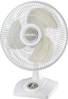 Lasko 2501 Premium 12" Oscillating Table Fan; Convenient front-mounted controls; Metallic accents; Three quiet speeds; Tilt-back feature and oscillation for custom circulation; Rear carry handle; Simple “no tool” assembly; Includes a patented, fused safety plug; E.T.L. listed; Dimensions 14 1/4&#8243;L x 11 1/2&#8243;W x 18 1/2&#8243;H; UPC 046013448750 (LASKO2501 LASKO-2501) 