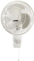 Lasko 3012 Oscillating 12" Wall Mount Fan; Three speed whisper-quiet operation; Widespread oscillation; Head tilts and locks for directional cooling; Rotary and pull cord controls; Durable, quality construction – grills won’t rust or corrode; 3-prong grounded plug; Rear cord wrap; Easy to assemble and mount; Fan grills snap together; UPC 046013259202 (LASKO3012 LASKO-3012) 