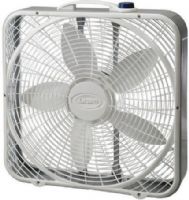 Lasko 3723 Premium 20" Box Fan; Innovative Wind Ring air system provides high volume air movement; Save-Smart Less than 2¢ per hour; Three quiet speeds; Durable steel body; Easy-carry handle; Includes a patented, fused safety plug; E.T.L. listed; Dimensions 21 1/4&#8243;L x 4 3/4&#8243;W x 22 3/8&#8243;H; UPC 046013306081 (LASKO3723 LASKO-3723) 