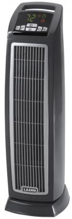 Lasko 5141 Ceraminc 24-Inch Tower Heater with Digital Display, Digital Controls with a programmable thermostat, 8-hour timer, Self-Regulating Ceramic Element, Automatic Overheat Protection, 1500 Watts of Comforting Warmth, 4 settings (High Heat, Low Heat, Plus, Auto), Fully Assembled, ETL Listed (LASKO5141 LASKO-5141)