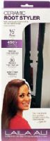 Laila Ali LAST2601 Ceramic Root Styler, Black and Purple; Easily Smooths and Straightens thick, lively hair right at the root; Slim 1/2" Plates so you can get right next to the root; Up to 450 degree F Stays Hot; Multiple Heat Settings; 30 Second Fast Heat-Up; Instant Heat Recovery for fast styling; Great for the Ethnic Consumer; UPC 097954126016 (LAST-2601 LAST 2601 LAS-T2601) 