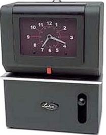 Lathem 2126 Manual Clock Time Recorder, Mounts conveniently on a wall or table, Ensures compliance with Federal Wage and Hour Laws, Tracks employee time for payroll, Tracks task time for accurate job costing, The heavy-duty synchronous motor ensures time accuracy, Manual print, charcoal gray case with black clock face, Day of the week Mon-Sun, Continental hours 0-23, Hundredths 00-99 (LATHEM-2126 LATHEM2126 LTH2126) 
