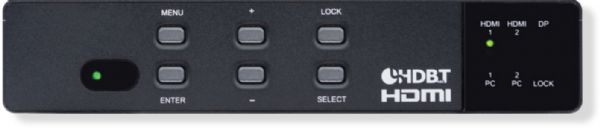 BROADATALBCPSW52 Presentation Scaling Switch; Features 5 video inputs, two HDMI inputs, one DisplayPort, and two VGA input; Two simultaneous video outputs of the selected source through the one HDBaseT and one HDMI output; HDBaseT outputs extend HDMI/VGA signals up to 70 meters over CAT-5e/6; Supports scaling of any input signal to a wide range of HDTV and VGA output resolutions up to 1080p and WUXGA (BROADATALBCPSW52  DEVICE ELECTRICITY DISPLAYPORT IMAGE)