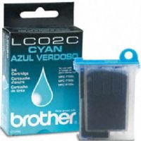 Brother LC02C Cyan Ink Cartridge, Inkjet Print Technology, Cyan Print Color, 400 Pages Duty Cycle, 7% Print Coverage, Genuine Brand New Original Brother OEM Brand, For use with Brother MFC7150MC - Brother MFC7160MC - Brother MFC9100C (LC02C LC-02C LC 02C LC-02-C LC 02 C) 
