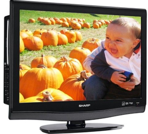 Sharp LC-22DV28UT LCD HDTV-with Built-in DVD Player, 21.5