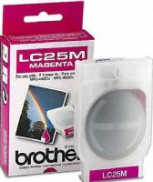 Brother LC25M Print cartridge, Inkjet Print Technology, Magenta Print Color, 400 Page Duty Cycle, For use with Brother MFC-4420C and Brother MFC-4820C, Genuine Brand New Original Brother OEM Brand (LC25M LC-25M LC 25M LC 25 M LC-25-M) 