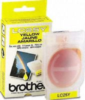 Brother LC25Y Print cartridge, Inkjet Print Technology, Yellow Print Color, 400 Page Duty Cycle, For use with Brother MFC-4420C and Brother MFC-4820C, Genuine Brand New Original Brother OEM Brand (LC25Y LC-25Y LC 25Y LC 25 Y LC-25-Y) 