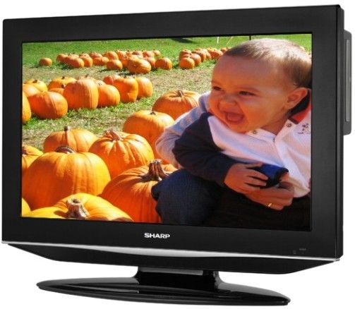Sharp LC-26DV24U Widescreen 26-Inch LCD TV with Built-in Side Loading Progressive Scan DVD Player, Black, True 16:9 Aspect Ratio (1366 x 768) LCD Panel, Built-in ATSC/QAM/NTSC Tuners, High Brightness (500 cd/m2), HDMI Input, 8ms Response Time, Contrast Ratio 800:1 (LC26DV24U LC 26DV24U LC-26DV24 LC26DV24)