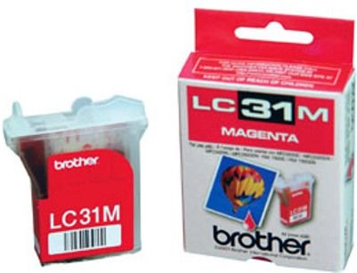 Brother LC31M Magenta Ink Cartridge New Genuine Original OEM Brother For Use With IntelliFax-1820C, MFC-3220C, MFC-3320CN, MFC-3420C, MFC-3820CN (LC-31M LC31-M LC31 LC-31)