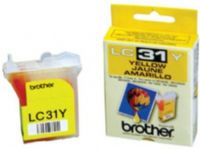 Brother LC31Y Yellow Ink Cartridge New Genuine Original OEM Brother For Use With IntelliFax-1820C, MFC-3220C, MFC-3320CN, MFC-3420C, MFC-3820CN (LC-31Y LC31-Y LC31 LC-31) 