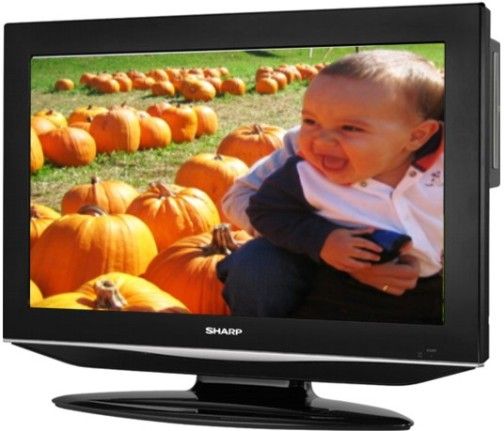 Sharp LC-32DV24U Widescreen 32-Inch LCD Television with Built-in Side-Loading Progressive Scan DVD Player, Black, Pixel Resolution WXGA (1366 x 768), Brightness 400cd/m2, Native Contrast Ratio 1500:1, Aspect Ratio 16:9, Response Time 6ms, Built-in ATSC/QAM/NTSC Tuners (LC32DV24U LC 32DV24U LC-32DV24 LC32DV24)