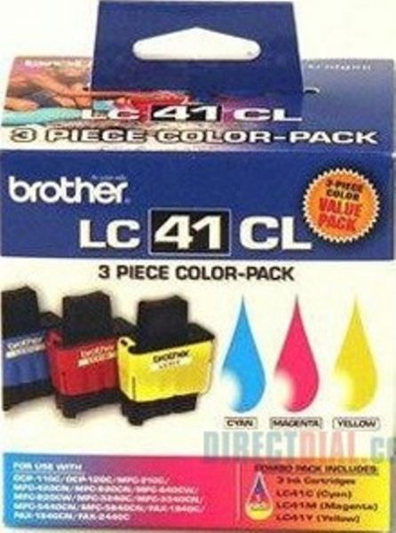 Brother LC413PKS Tri-Color Ink Cartridge, Inkjet Print Technology, 400 Page Duty Cycle, Genuine Brand New Original Brother OEM Brand, For use with MFC210c, 420cn, 620cn, 640cw, 820cw, 3240c, 3340cn, 5440cn, 5840cn, Fax1840c, Fax1840c, 2440c, DCP110c and 120c Brother Printers, UPC 012502538929 (LC413 LC-413 LC 413 LC413PKS LC413-PKS LC413 PKS)