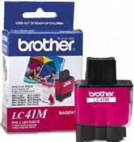 Brother LC41M Magenta Ink Cartridge, Inkjet Print Technology, Magenta Print Color, 400 Pages Duty Cycle, 5% Print Coverage, Genuine Brand New Original Brother OEM Brand, For use with Brother MFC-420CN (LC41M LC-41M LC 41M) 