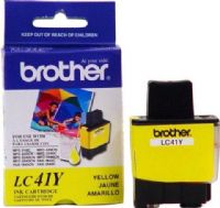 Brother LC41Y Yellow Ink Cartridge, Inkjet Print Technology, Yellow Print Color, 400 Pages Duty Cycle, 5% Print Coverage, For use with Brother MFC-420CN, Genuine Brand New Original Brother OEM Brand (LC41Y LC-41Y LC 41Y) 
