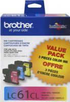 Brother LC-613PKS Print cartridge, Inkjet Print Technology, Cyan, Yellow and Magenta Print Color, 325 Page Duty Cycle, Genuine Brand New Original Brother OEM Brand, For use with MFC6490cw, MFC290c, MFC490cw, MFC790cw, MFC5490cn, MFC5890cn, DCP165c, DCP385c and DCP585cw Brother Printers (LC613PKS LC 613PKS LC-613PKS LC 613 PKS LC-613P-KS) 