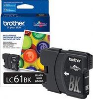 Brother LC61BK Ink Cartridge, Inkjet Print Technology, Black Print Color, 450 Page Duty Cycle, Genuine Brand New Original Brother OEM Brand, For use with MFC 6490cw, MFC290c, MFC490cw, MFC790cw, MFC5490cn, MFC5890cn, DCP165c, DCP385c and DCP585cw Brother Printers (LC61BK LC-61BK LC 61BK LC61-BK LC61 BK) 