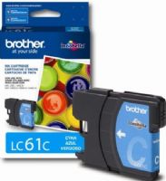 Brother LC61C Print cartridge, Print cartridge Consumable Type, Ink-jet Printing Technology, Cyan Color, Up to 325 pages Duty Cycle, Genuine Brand New Original Brother OEM Brand, For use with MFC 6490cw, MFC290c, MFC490cw, MFC790cw, MFC5490cn, MFC5890cn, DCP165c, DCP385c and DCP585cw Brother Printers (LC 61C LC-61C LC 61 C LC-61-C LC61C) 