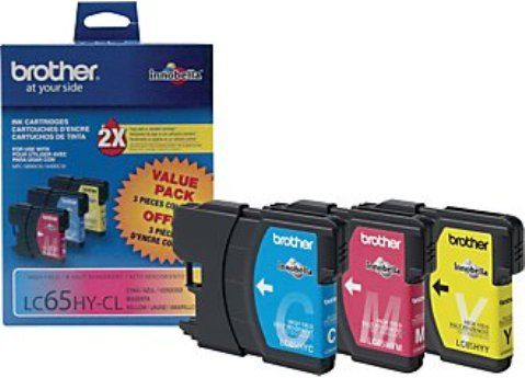 Brother LC653PKS High Yield Color Ink Cartridges, Print cartridge Consumable Type, Ink-jet Printing Technology, Yellow, cyan, magenta Color, 750 Page Duty Cycle, 5% Print Coverage, Genuine Brand New Original Brother OEM Brand, For use with MFC-5490CN, MFC-5890CN, MFC-6490CW and MFC-790CW Brother Printer (LC 653PKS LC-653PKS LC653PKS LC 653 PKS LC-653-PKS LC653PKS) 