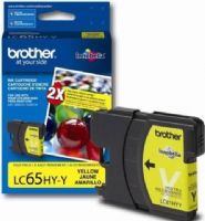 Brother LC-65HY-Y Print cartridge, Print cartridge Consumable Type, Ink-jet Printing Technology, Yellow Color, High Yield Cartridge Yield, Up to 750 pages Duty Cycle, Genuine Brand New Original Brother OEM Brand, For use with MFC-5890CN, MFC-6890CDW and MFC-6490CW Brother units (LC-65HY-Y LC 65HY Y LC65HYY) 