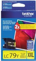 Brother LC79Y Innobella Super High Yield (XXL Series) Yellow Ink Cartridge for use with MFC-J5910DW, MFC-J6510DW, MFC-J6710DW and MFC-J6910dw Printers, Approx. 1200 pages in accordance with ISO/IEC 24711, New Genuine Original OEM Brother Brand, UPC 012502627418 (LC-79Y LC 79Y LC79-Y LC79) 