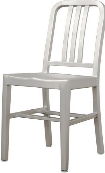 Wholesale Interiors Lc 901a Modern Cafe Chair In Brushed Aluminum