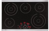 LG LCE3081ST 30” Radiant Cooktop, SmoothTouch Controls, Radiant Cooking Surface, Electric Cooktop Type, Bridge Element, Steady Heat Technology, Hot Surface Indicator, Warm Function, Child Lock, Auto Shut Off, Ceramic Glass Elements Material (LCE3081ST LCE-3081ST LCE3081-ST LCE-3081-ST LCE 3081ST LCE3081 ST LCE 3081 ST) 